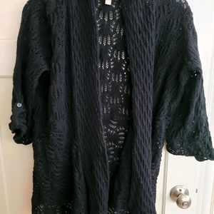 Black cardigan